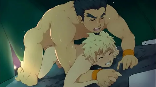 Big Anime blonde boy having fun with older man best Movies