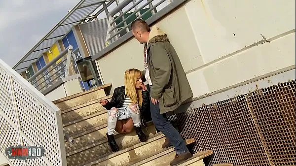Big Public blowjob while peeing and outdoor fucking with dulce Chiki best Movies