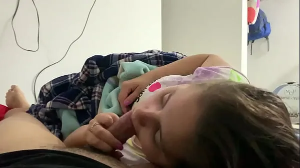 Big My little stepdaughter plays with my cock in her mouth while we watch a movie (She doesn't know I recorded it best Movies
